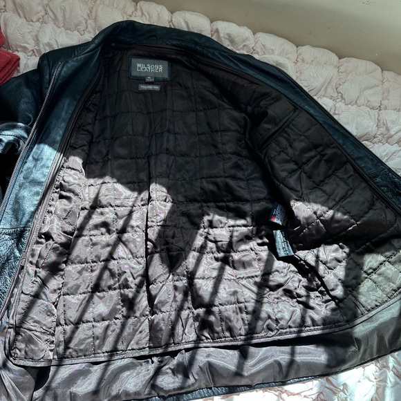 Vintage Wilsons Leather Black Jacket Women’s XL Genuine Leather Zip Up - Picture 11 of 11